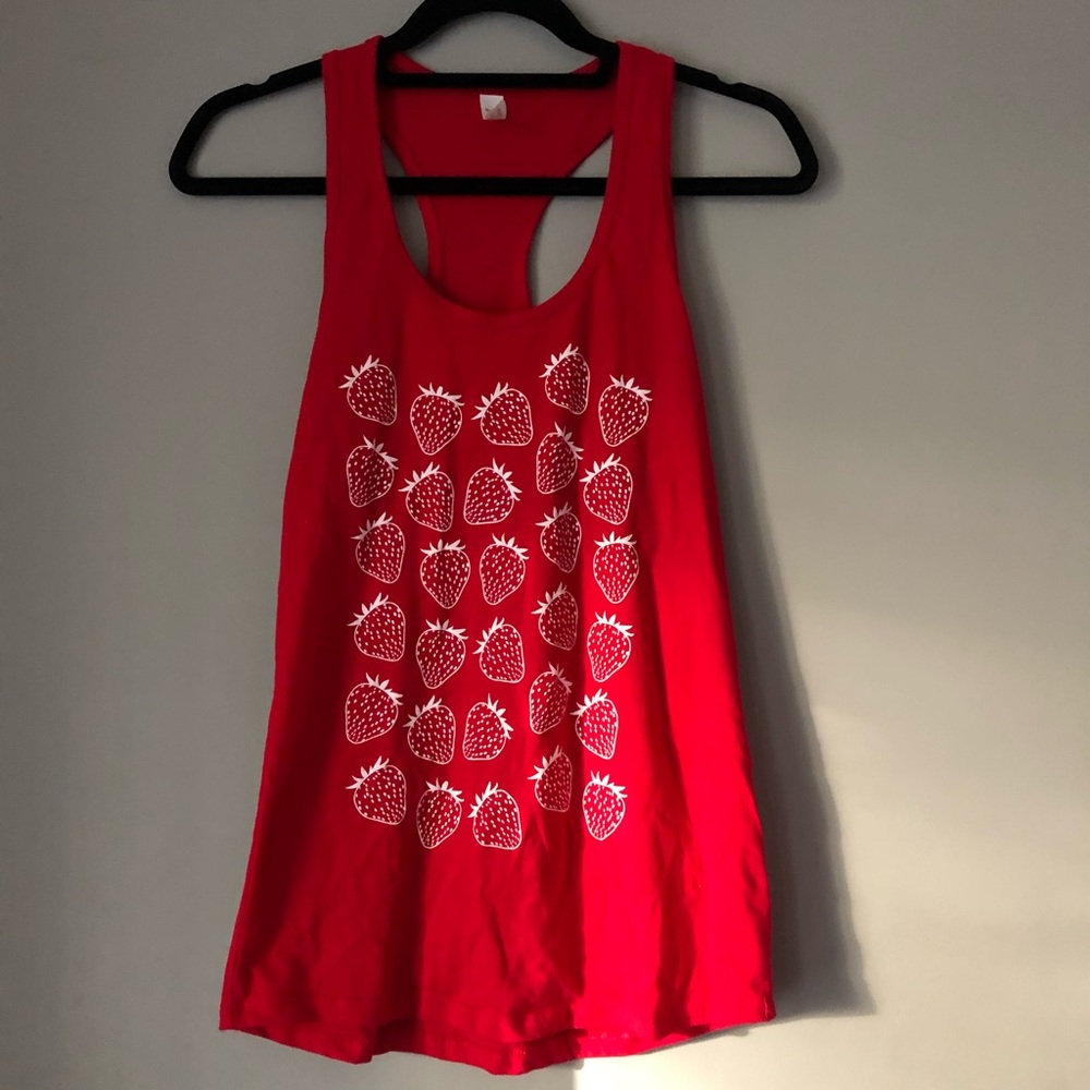 Red Strawberry Tank Top